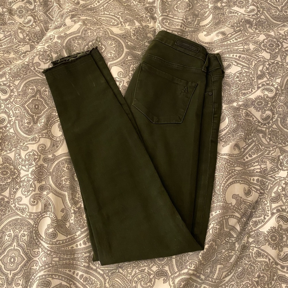 Deep Olive Skinny Jeans